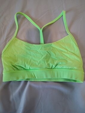 lululemon athletica Neon Green Racerback Sports Bra